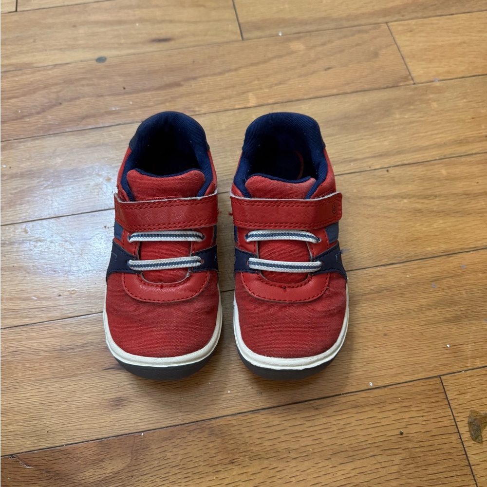 Stride Rite Red and Navy Kids Sneakers